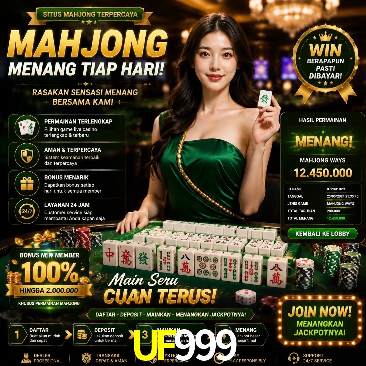 Cashback VIP UF999 - reembolso semanal